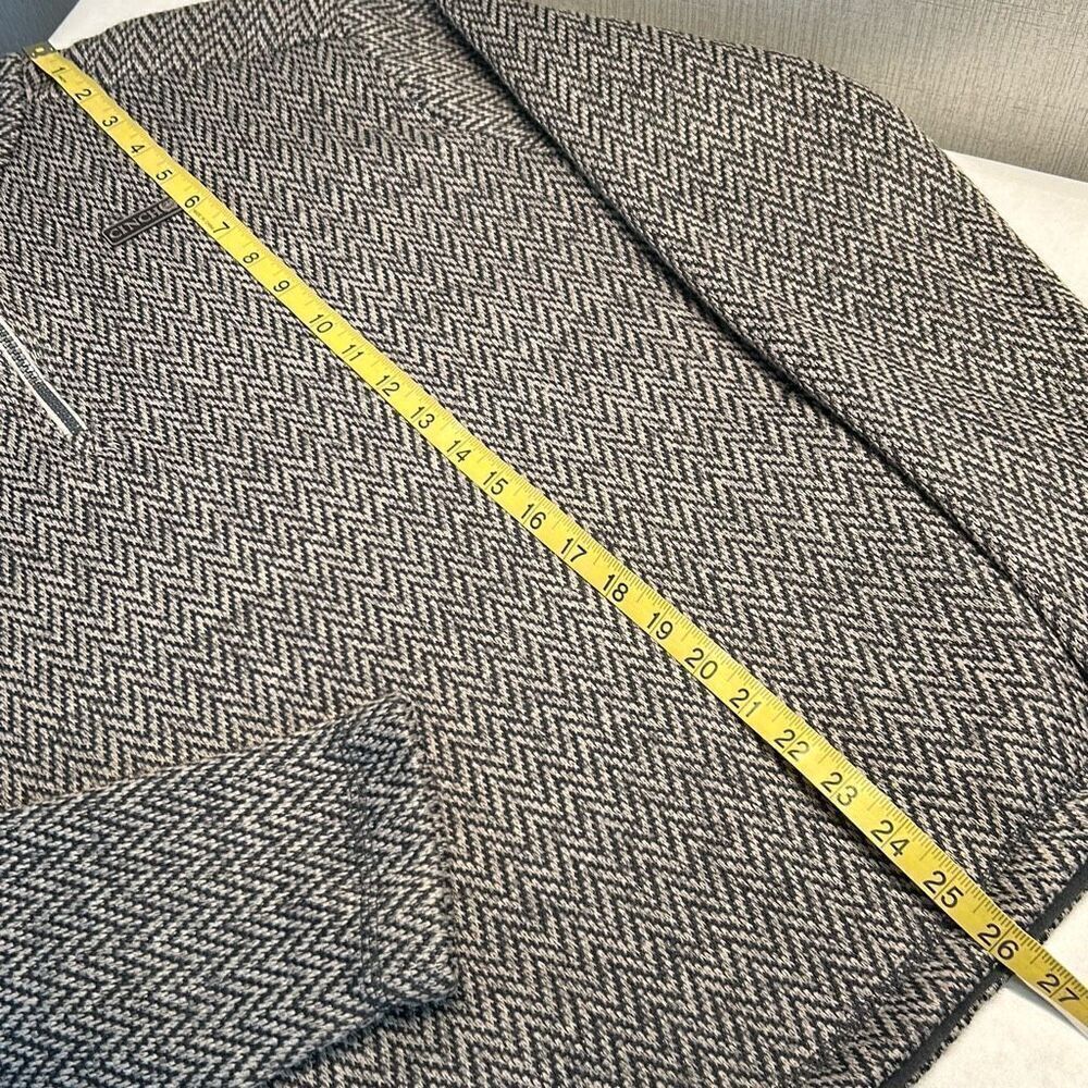 NEW Cinch Pullover Quarter 1/4 Zip Womens Sz XXL Gray Herringbone Pockets Soft - Picture 8 of 8